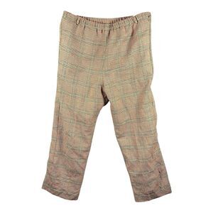 Vintage Orvis Women's Size 18 Houndstooth Wool Dress Pants Stretch USA Lined